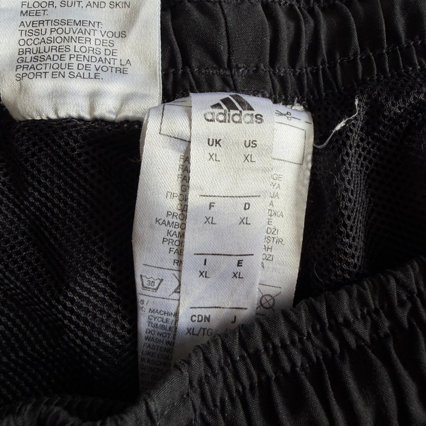 Y2K Adidas Striped Wide Leg Track Pants - XL