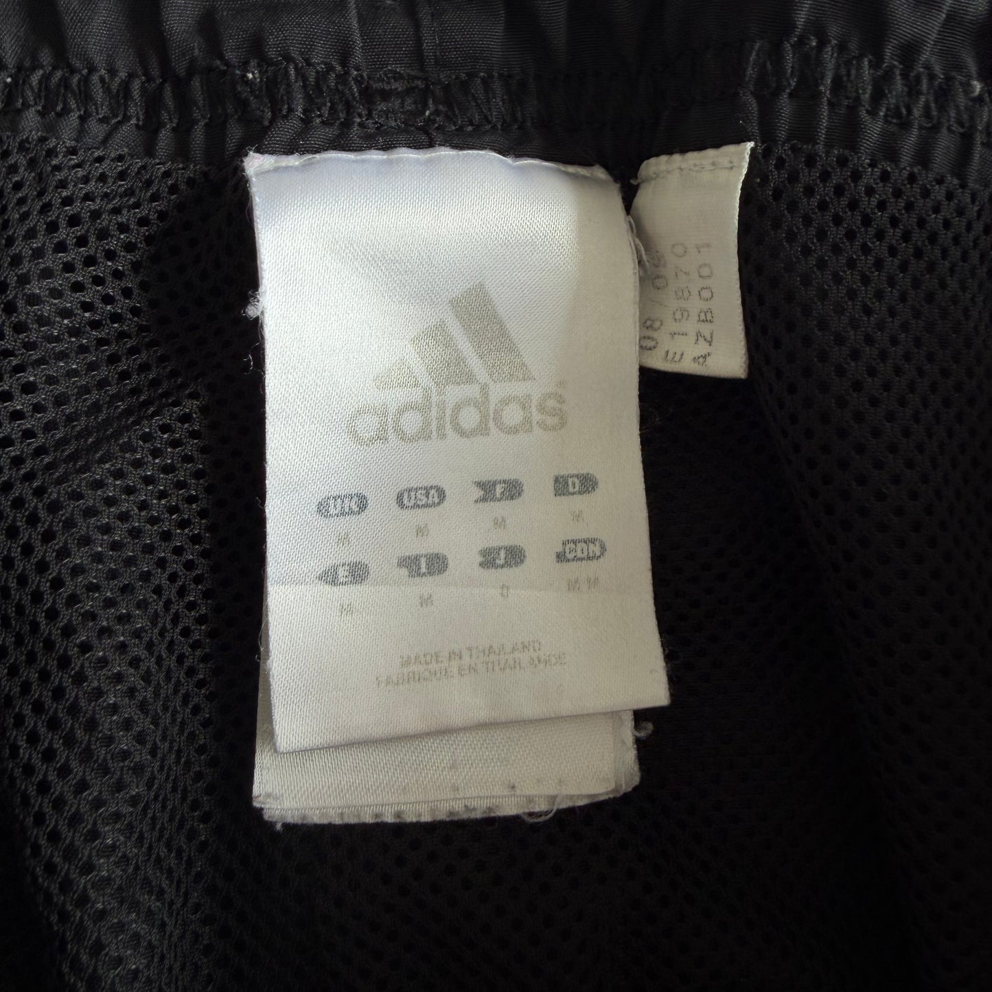 Y2K Adidas Three Stripe Parachute Track Pants - M
