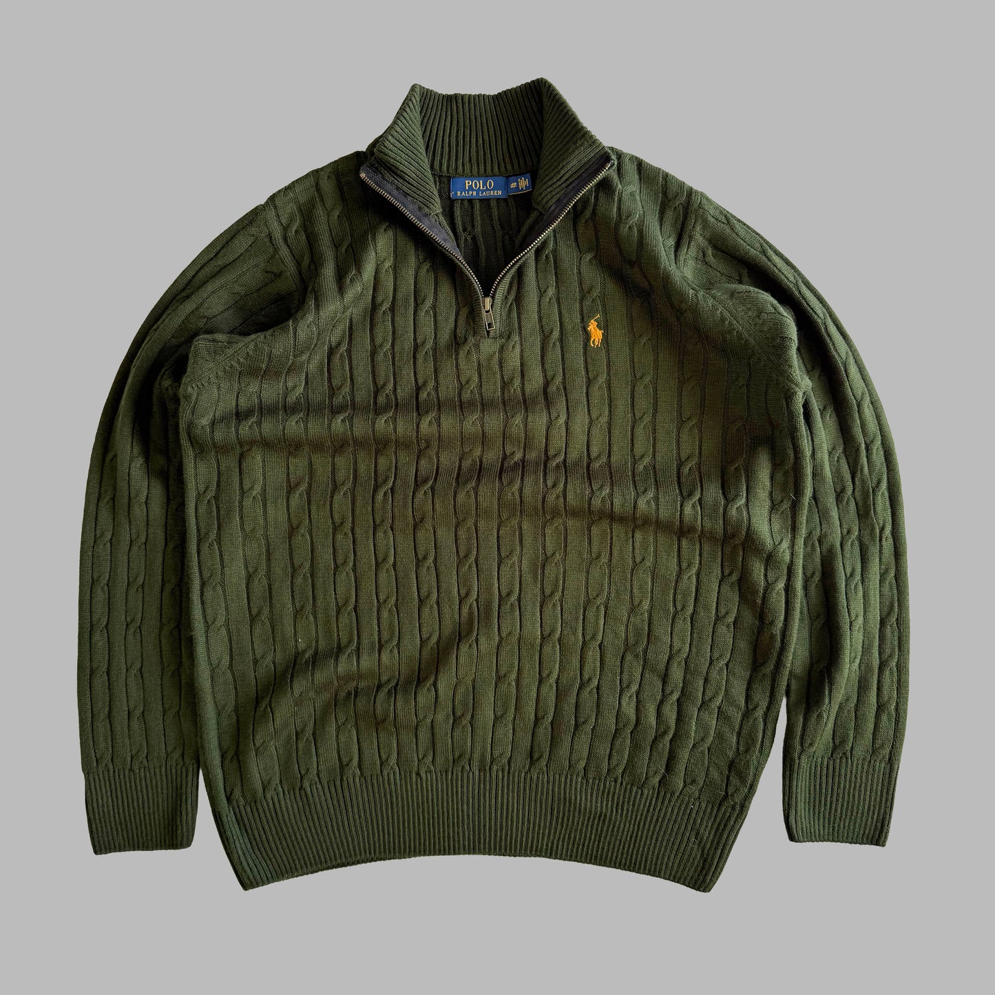 Ralph Lauren Cable Knit Quarter Zip - X-Large