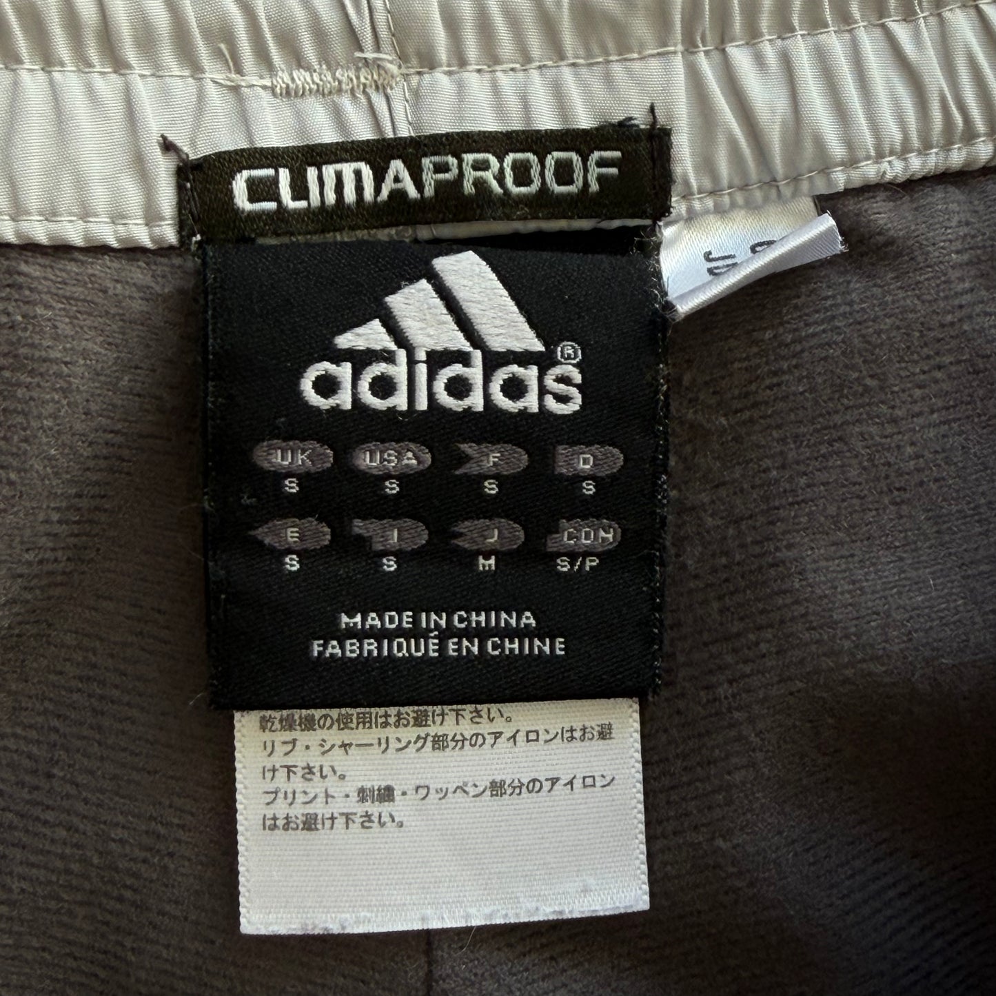 Y2K Adidas Three Stripe Baggy Track Pants - M