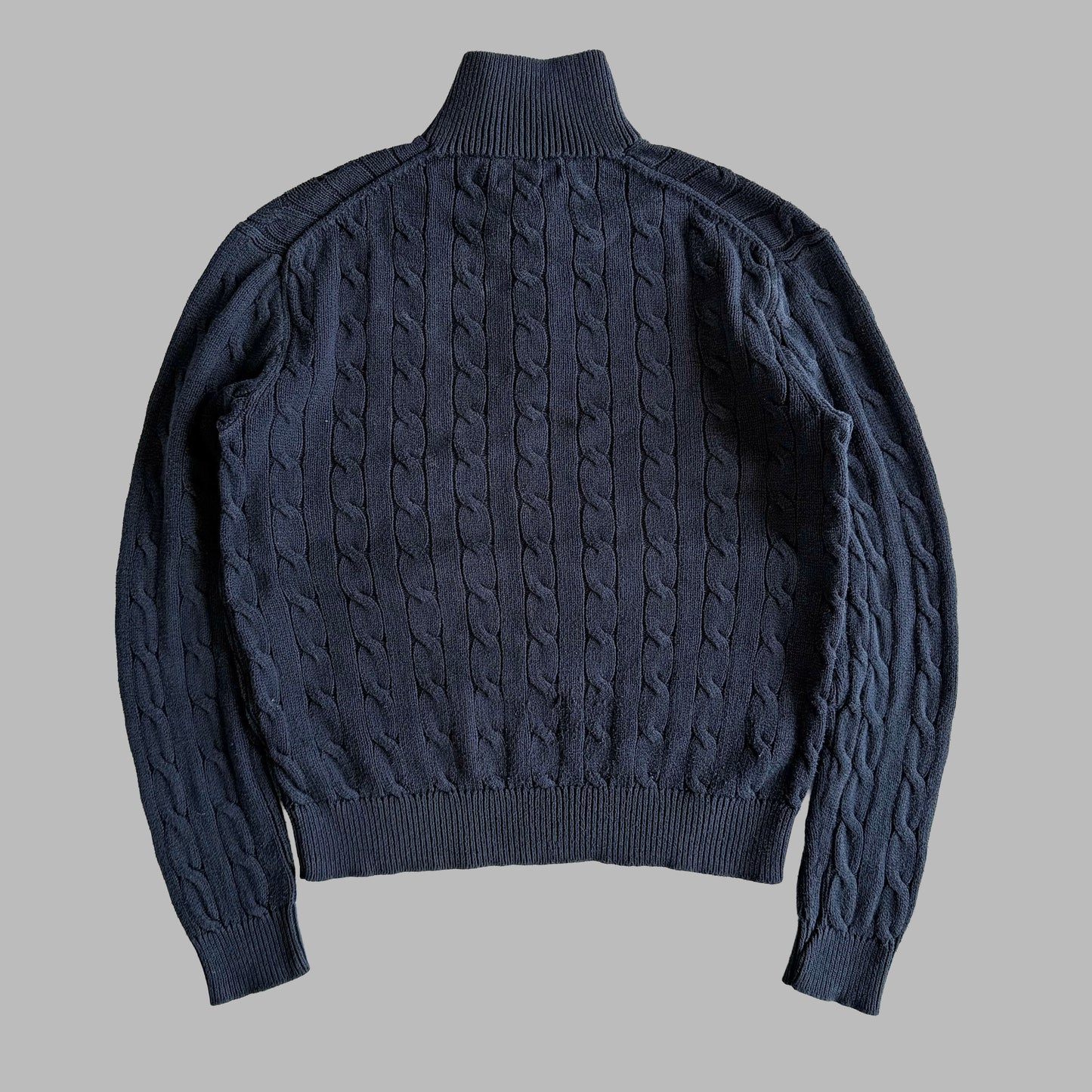 Ralph Lauren Cable Knit Quarter Zip - Small