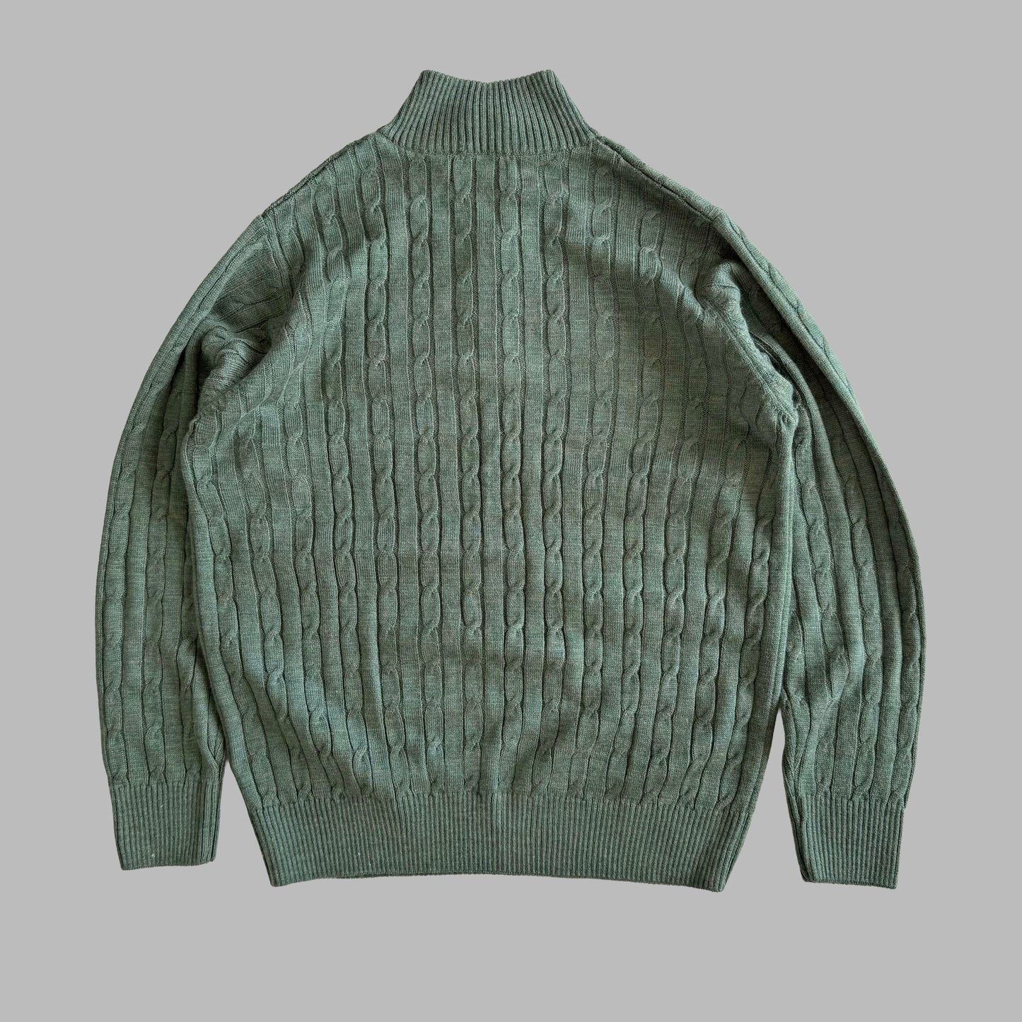 Ralph Lauren Cable Knit Quarter Zip - Large
