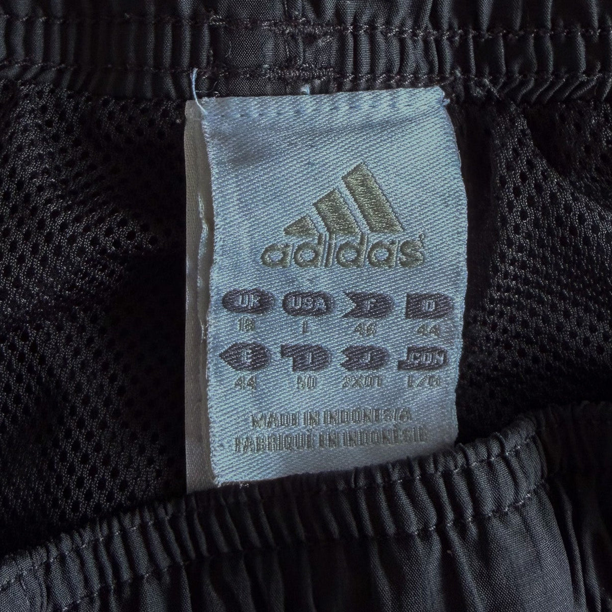 Y2K Adidas Three Stripe Wide Leg Track Pants - L