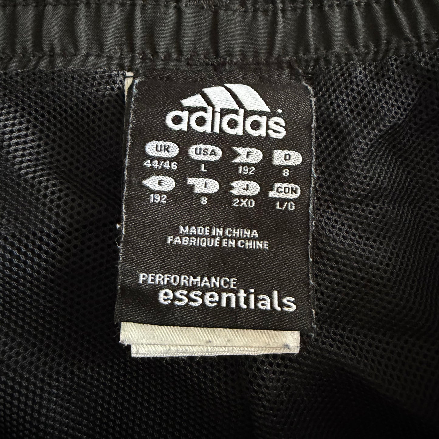 Y2K Adidas Three Stripe Wide Leg Track Pants - L