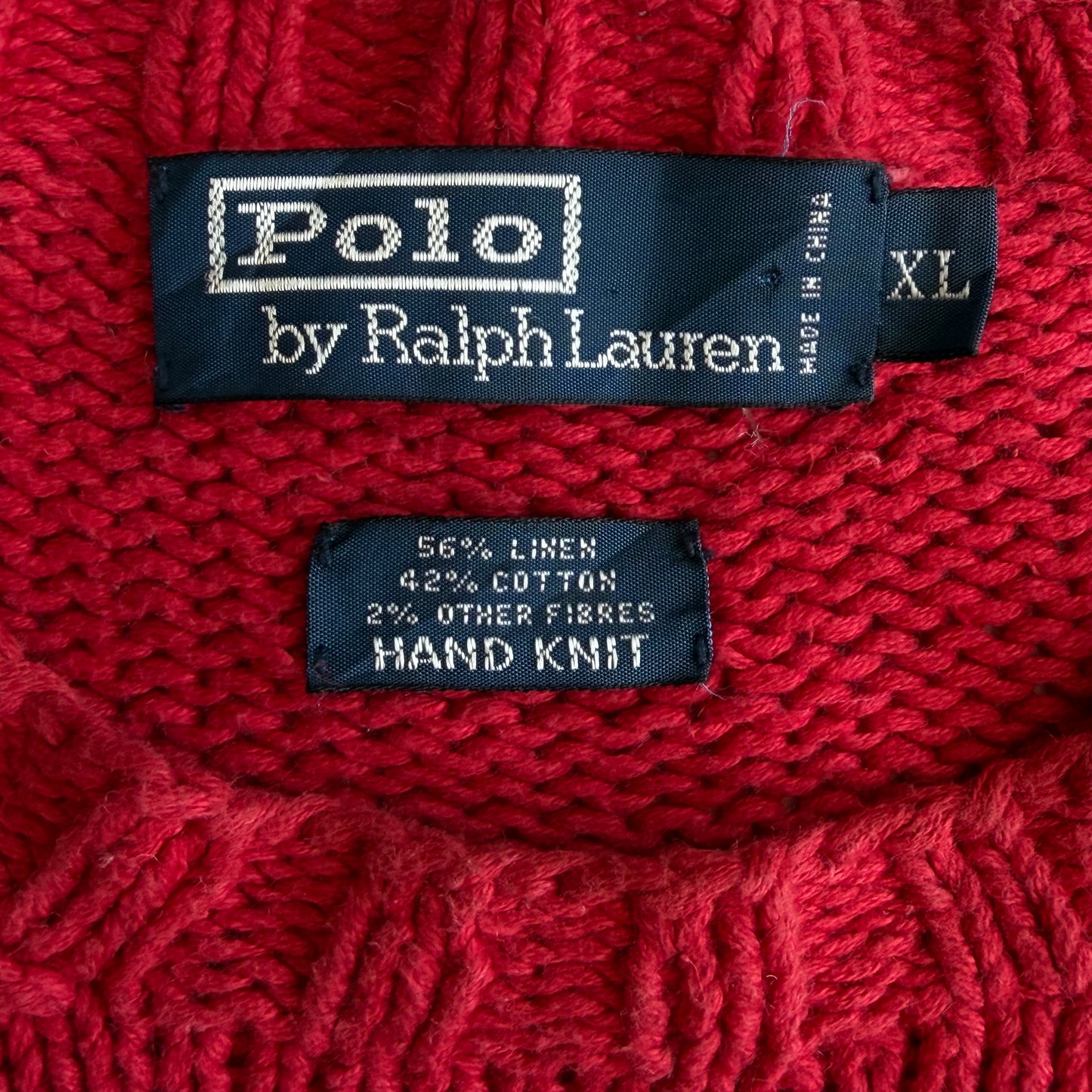 90s Polo Ralph Lauren Classic Bear Knit - XL