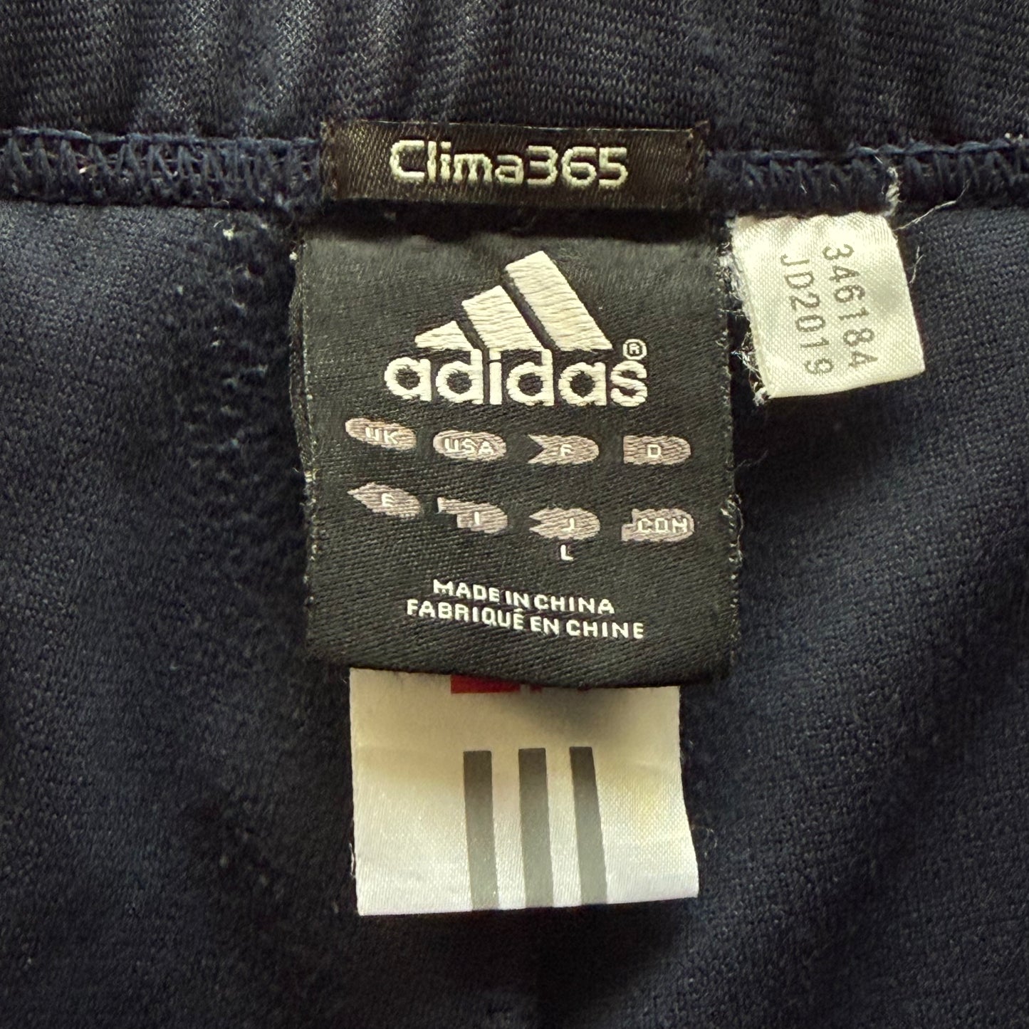 Y2K Adidas Three Stripe Baggy Shorts - L