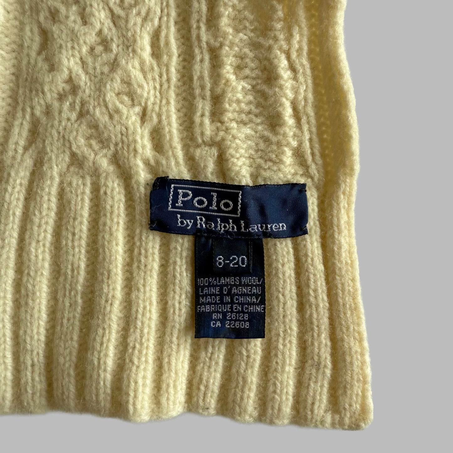 Ralph Lauren Cable Knit Scarf