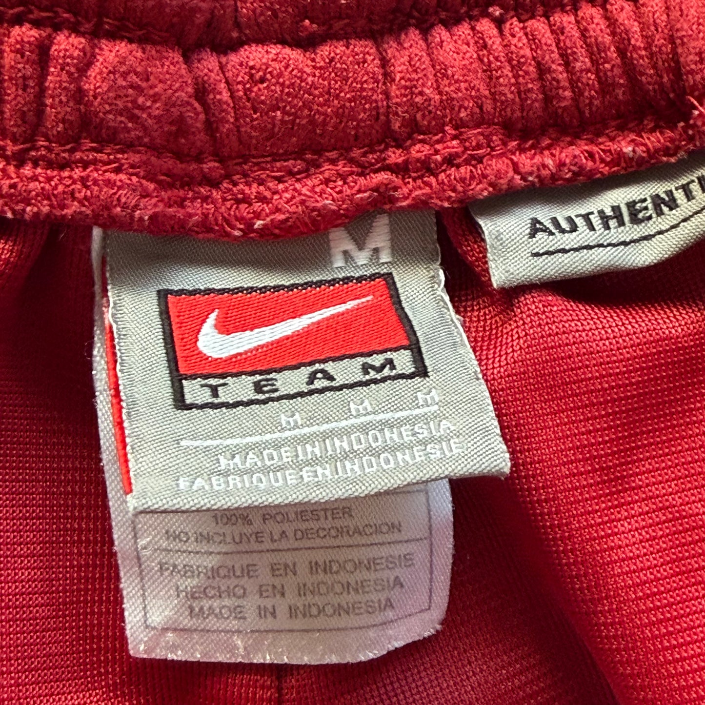 90s Nike Team Striped Heavyweight Basketball Shorts - M