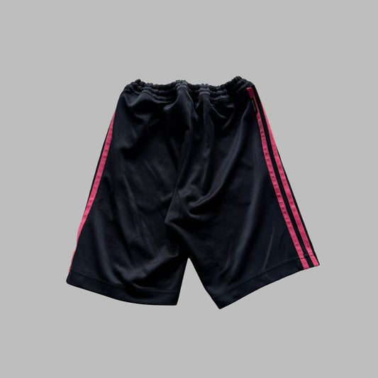 Y2K Adidas Three Stripe Baggy Shorts - XS