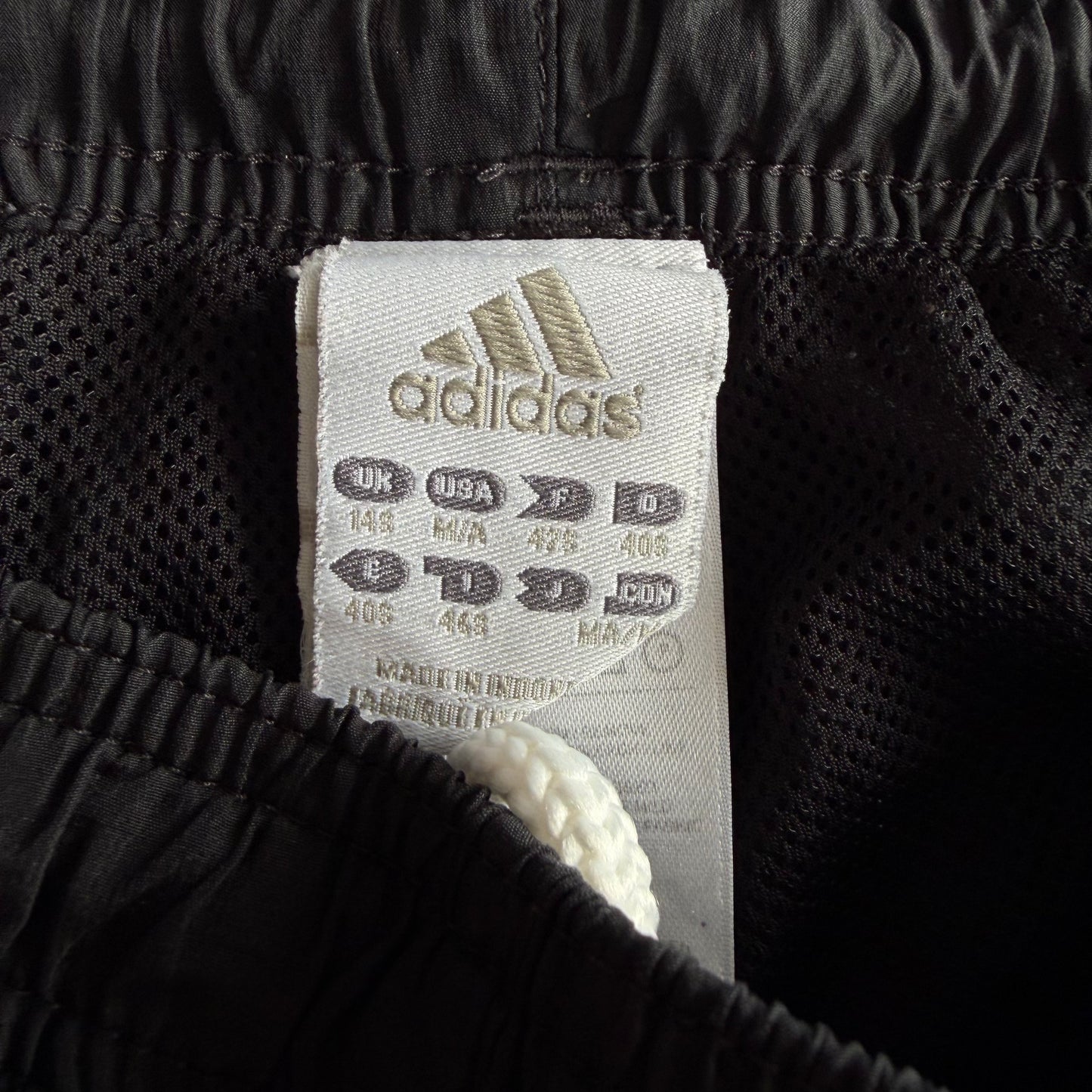 Y2K Adidas Three Stripe Wide Leg Track Pants - M