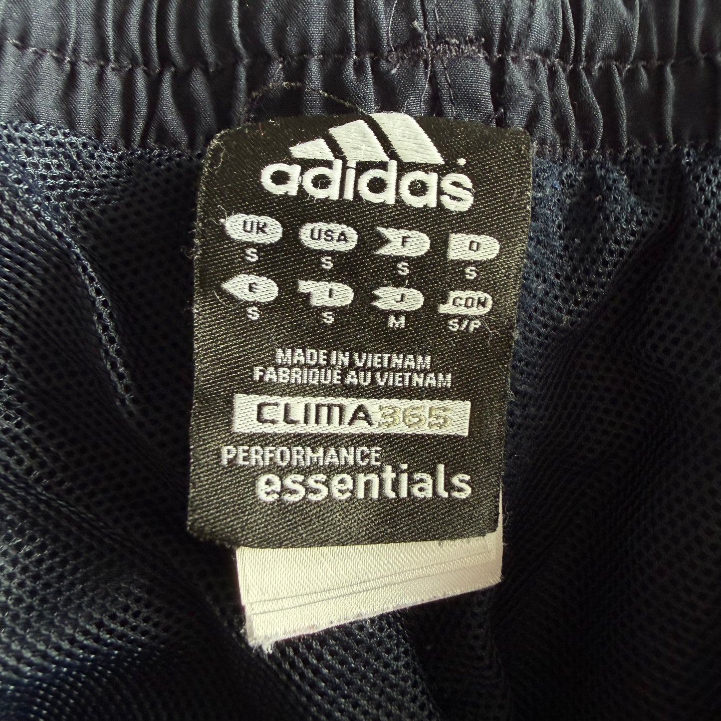 Y2K Adidas Three Stripe Baggy Track Pants - S