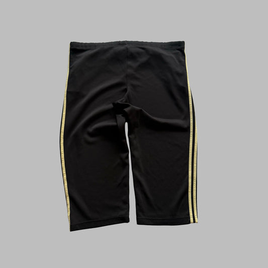 Y2K Adidas Three Stripe Wide Leg 3/4 Track Pants - L