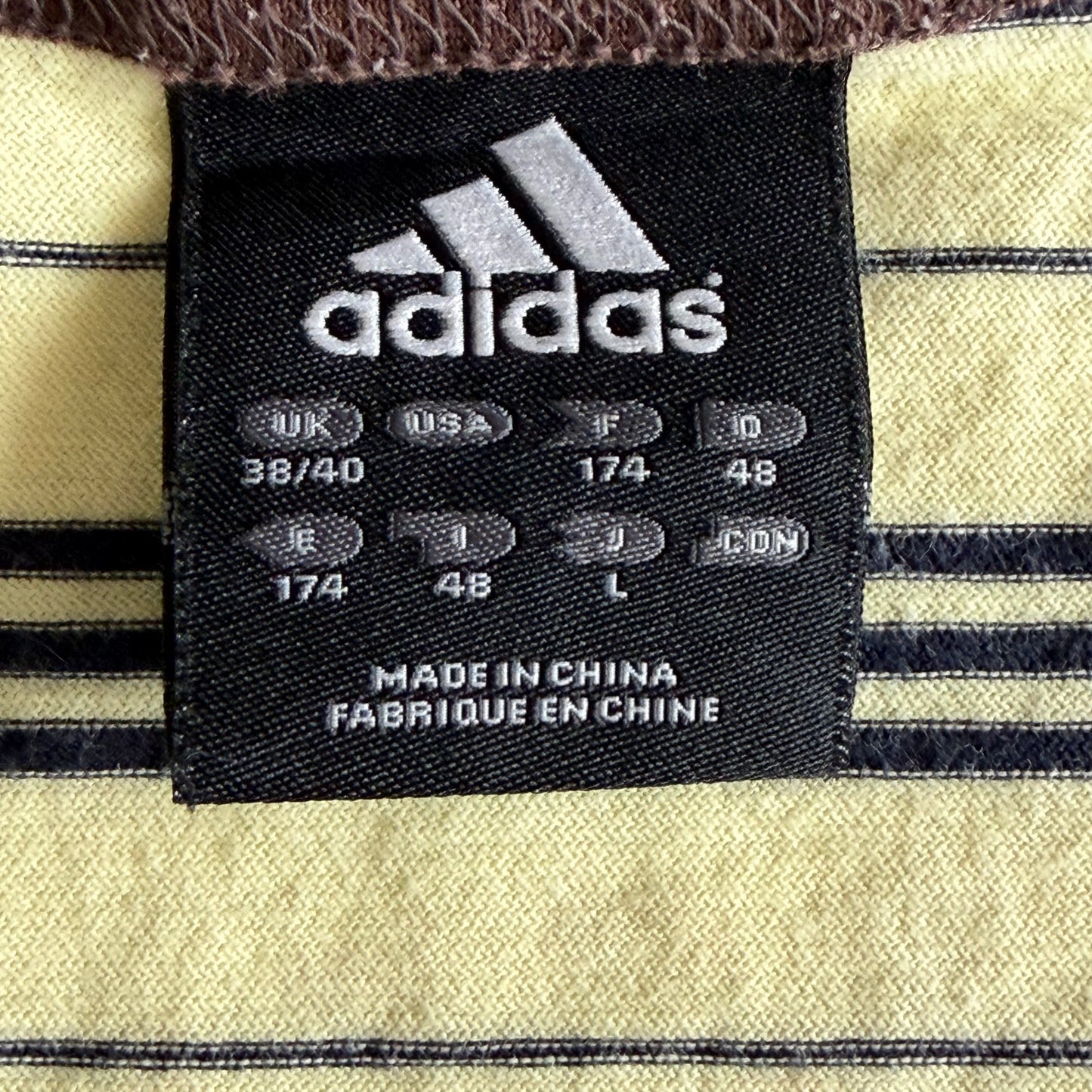 Y2K Adidas Striped Tank - L