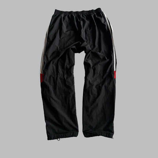 Y2K Adidas Three Stripe Baggy Track Pants - L