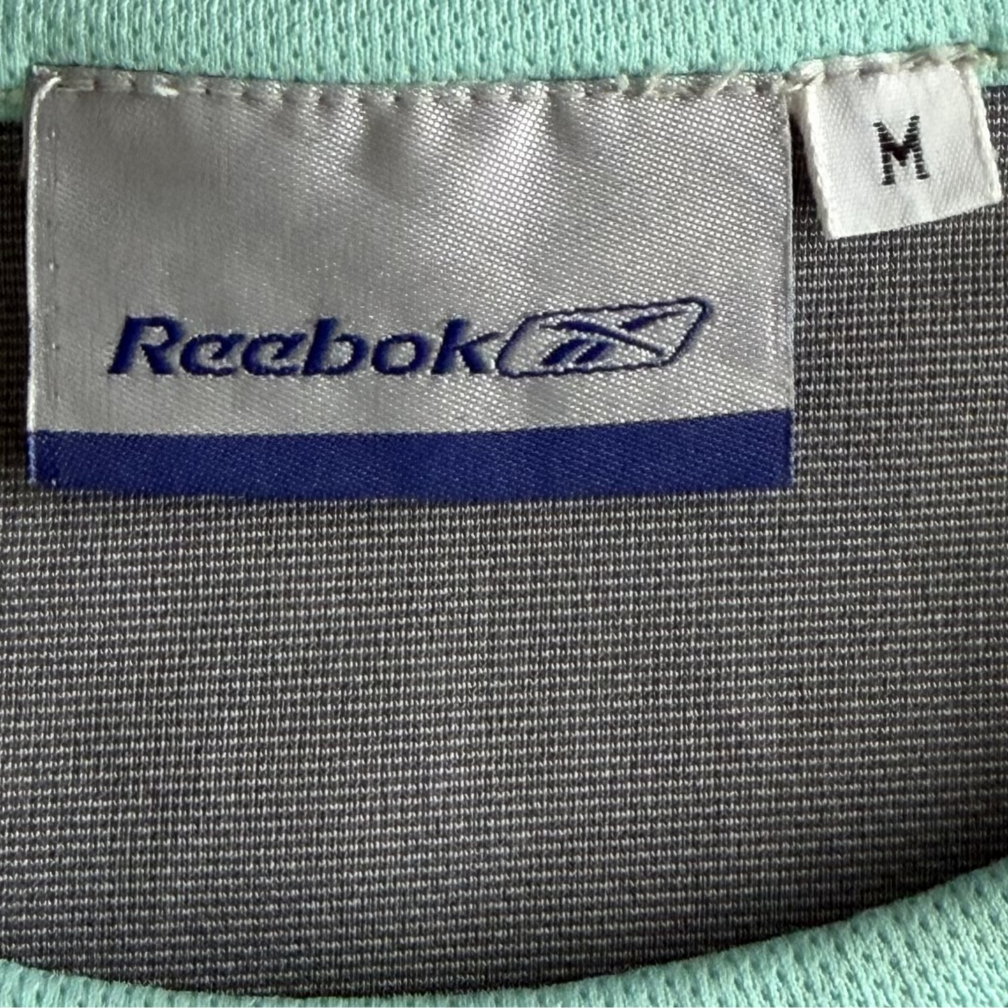Y2K Reebok Panelled Spell Out Activewear Tank - M