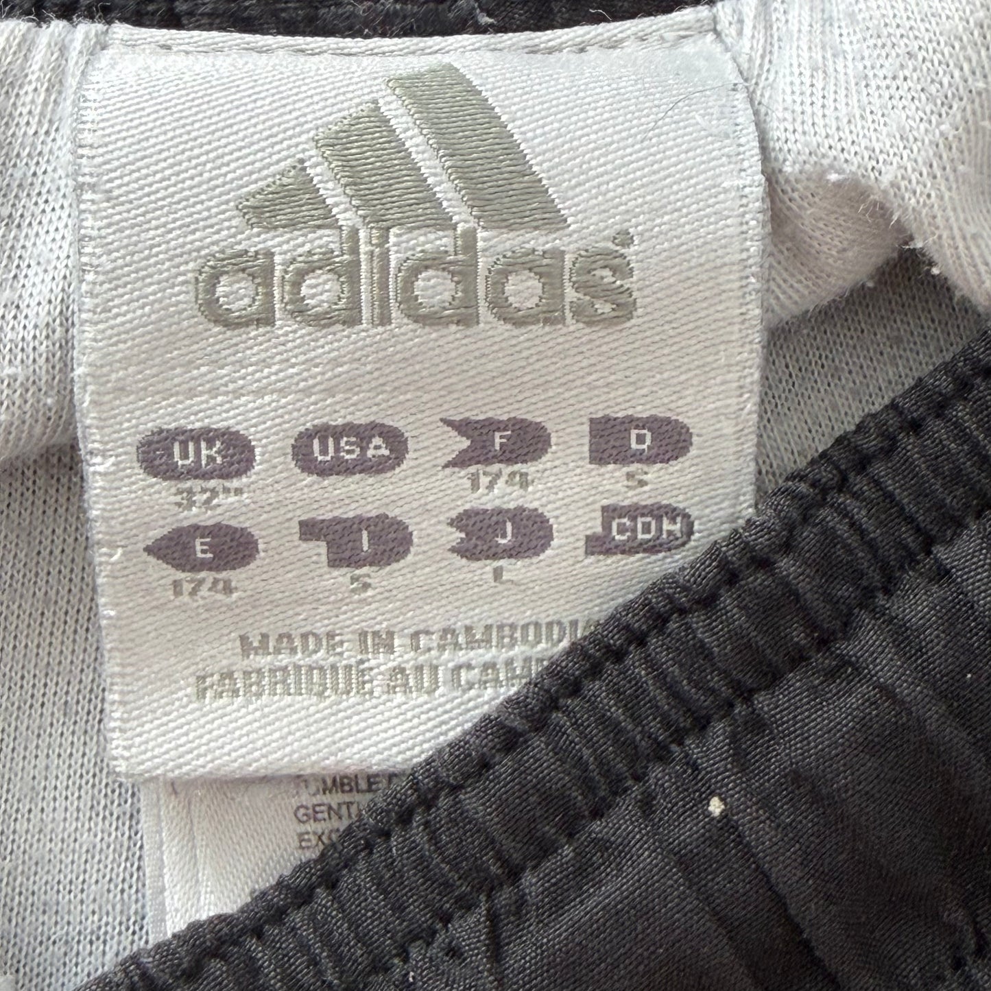 Y2K Adidas Three Stripe Straight Leg Track Pants - S