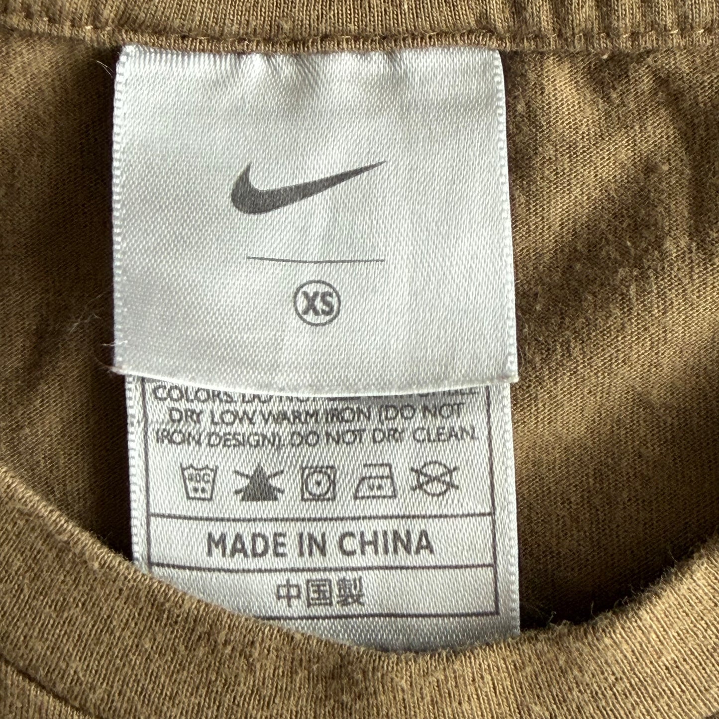 Y2K Nike Centre Swoosh Printed Baby Tee - XS