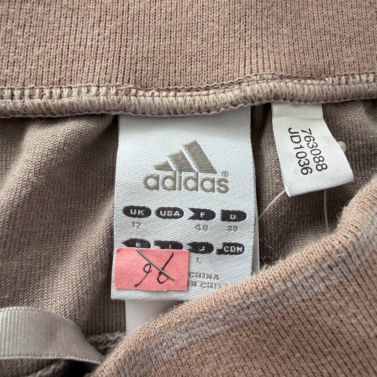Y2K Adidas Wide Leg Spell Out Track Pants - S