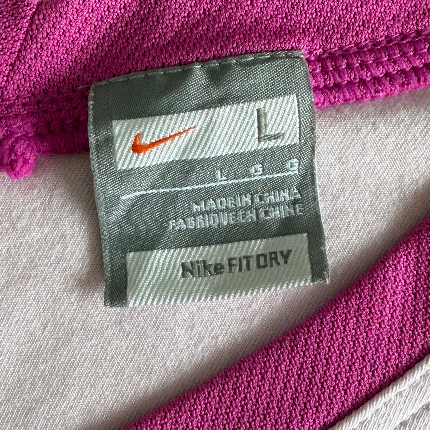 Y2K Nike Ruched V-Neck Activewear Top - L