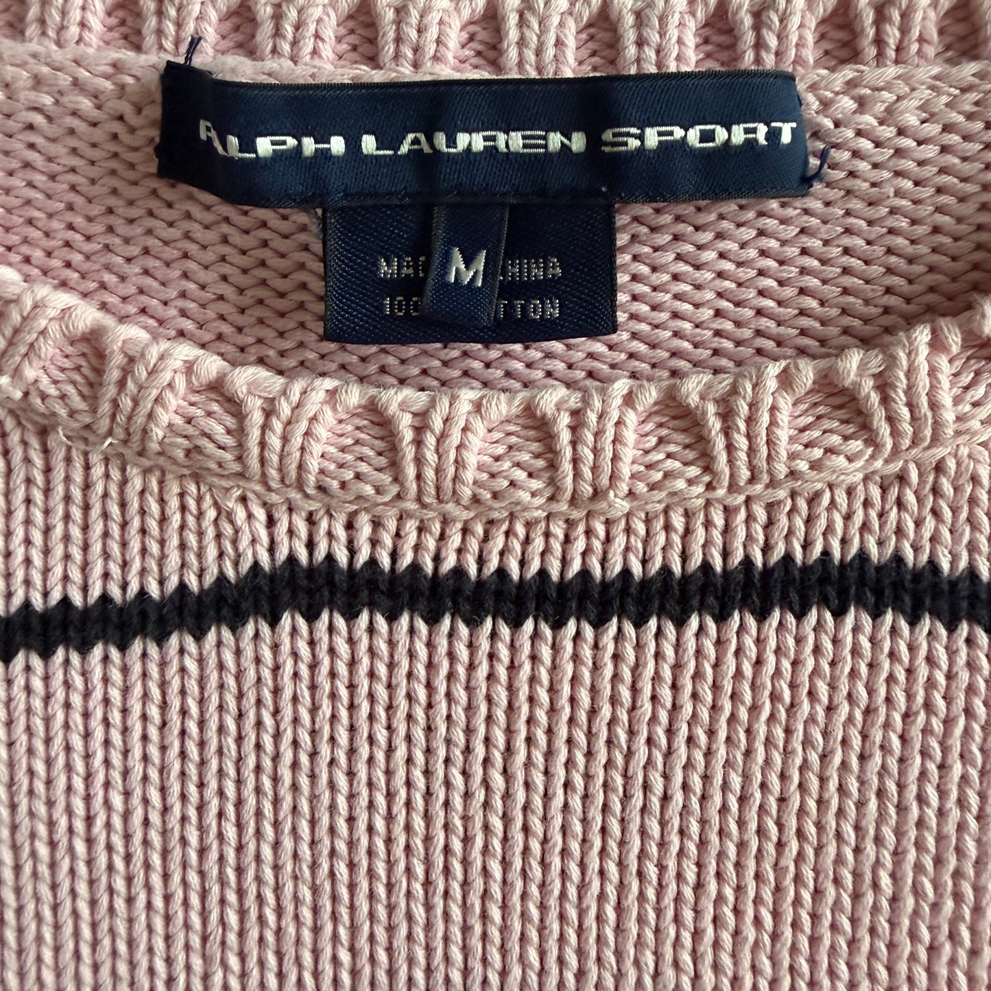 Y2K Polo Ralph Lauren Striped Heavy Knit - M