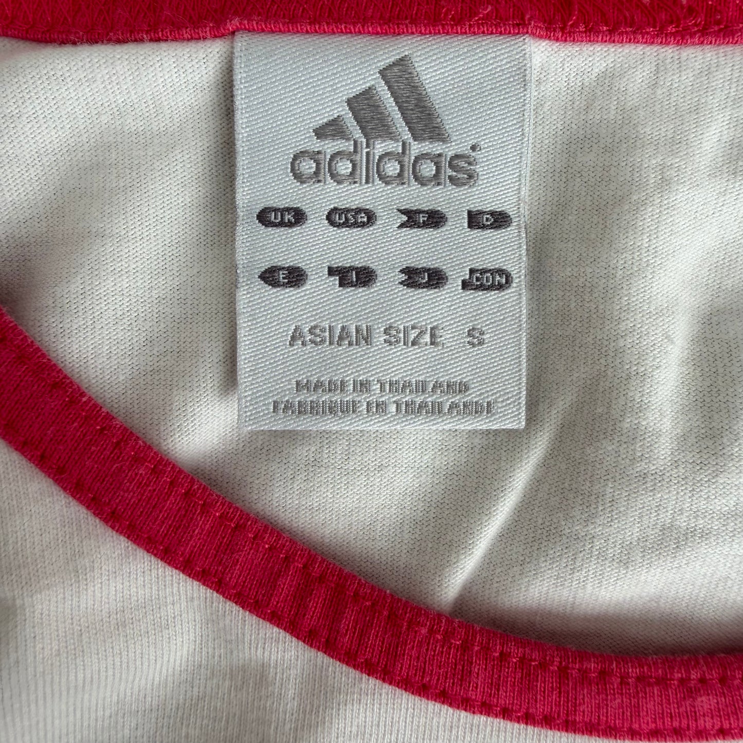 Y2K Adidas Spell Out Baby Tee - S