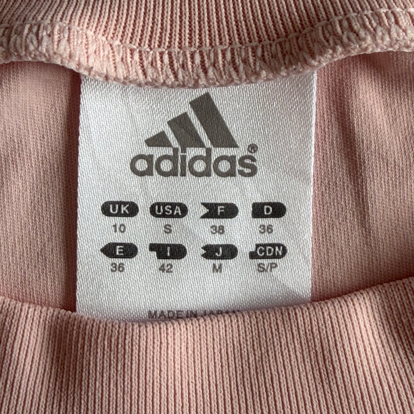 Y2K Adidas Striped Long Sleeve Top - M