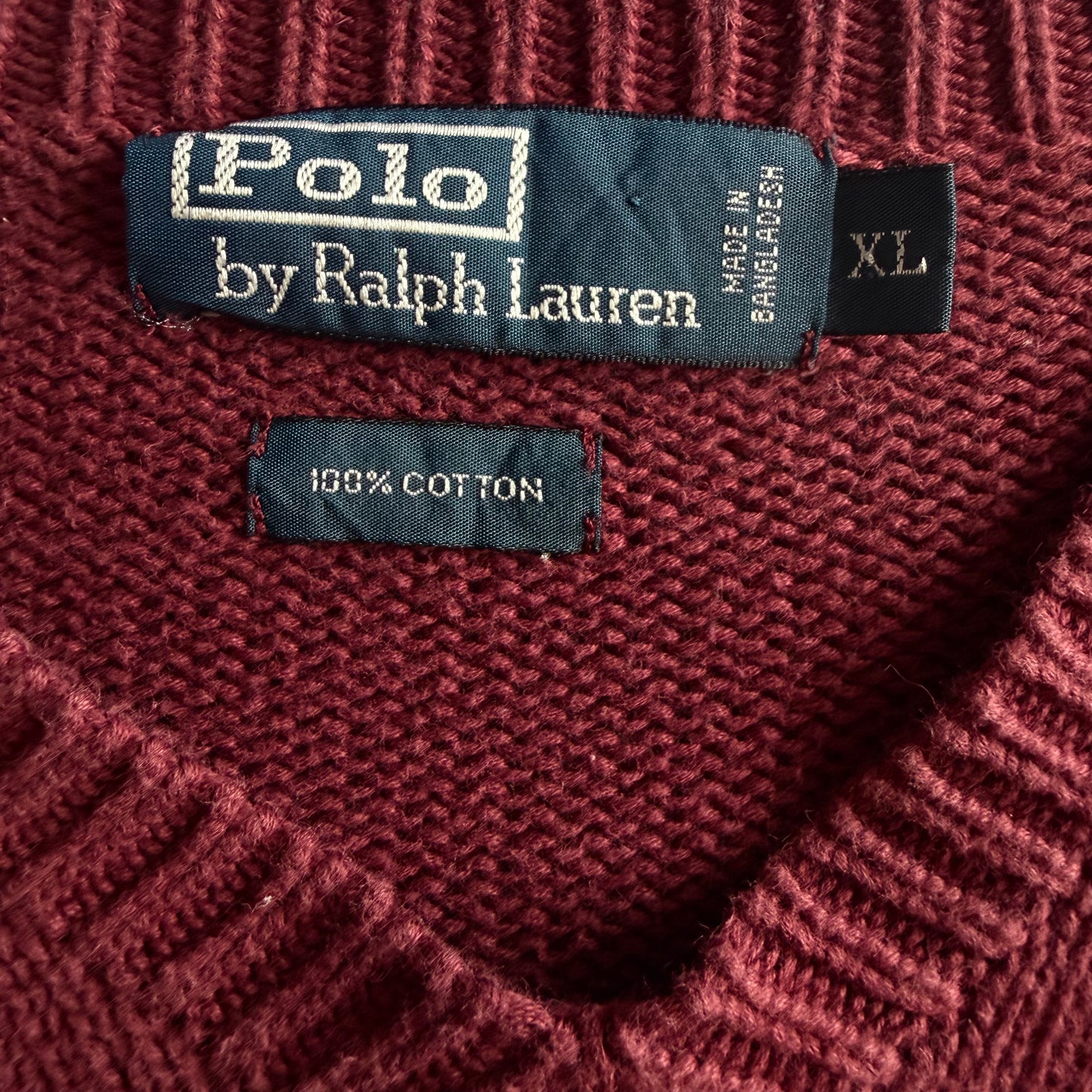 90s Polo Ralph Lauren Heavy Knit - XL