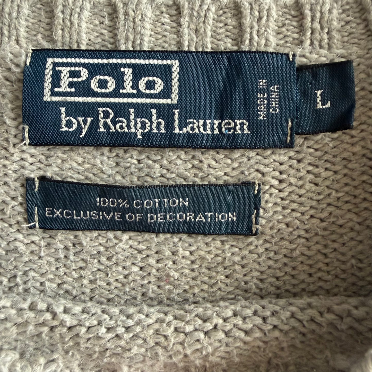 90s Polo Ralph Lauren Heavy Knit - L