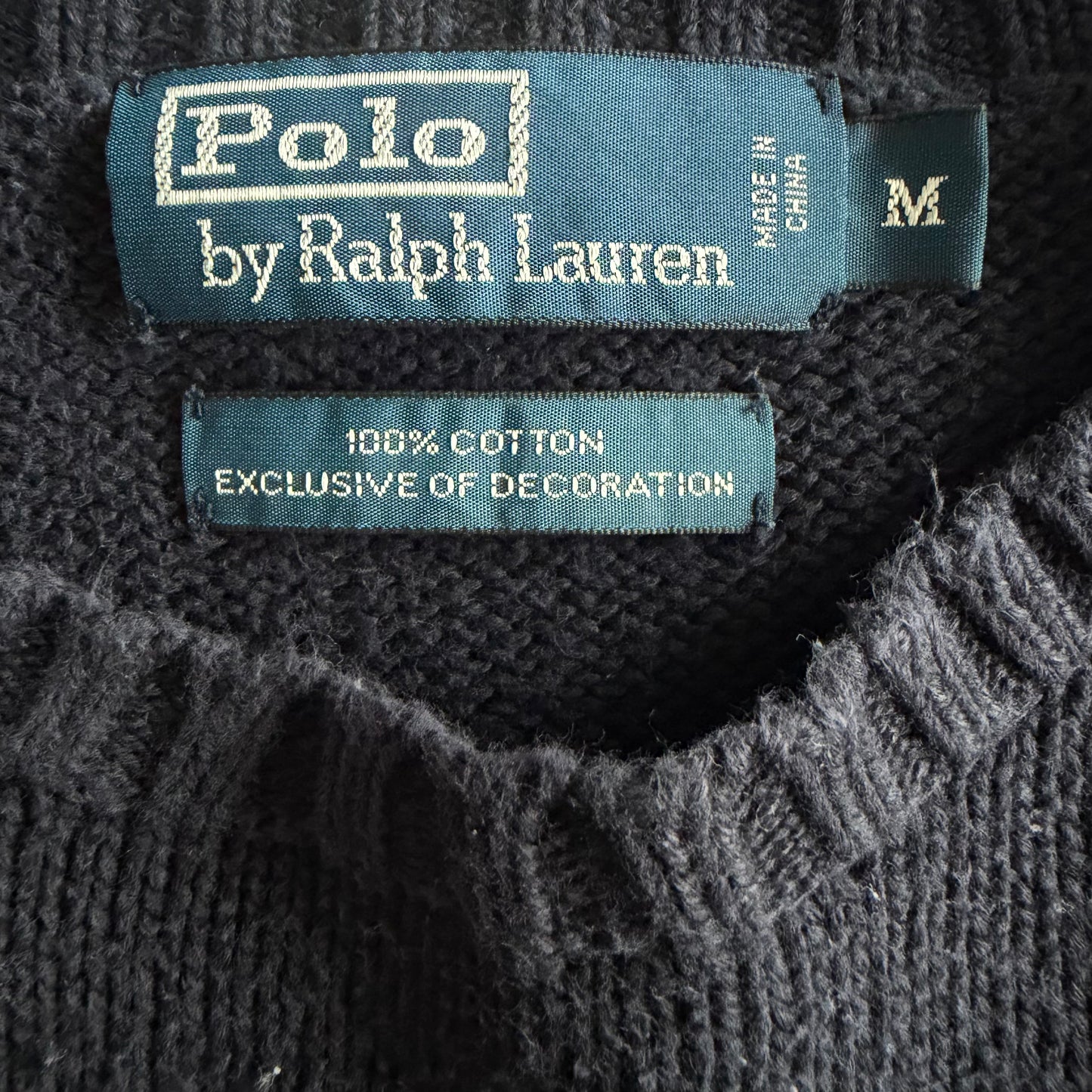 90s Polo Ralph Lauren Heavy Knit - M