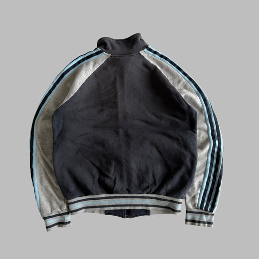 Y2K Adidas Spell Out Raglan Track Jacket - S/M