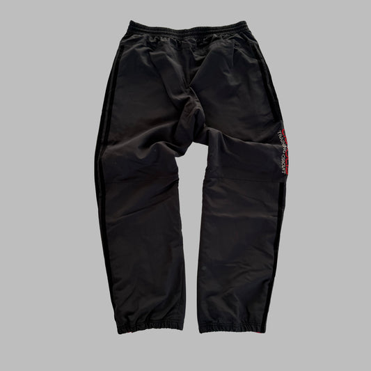 Y2K Adidas Three Stripe Baggy Track Pants - M