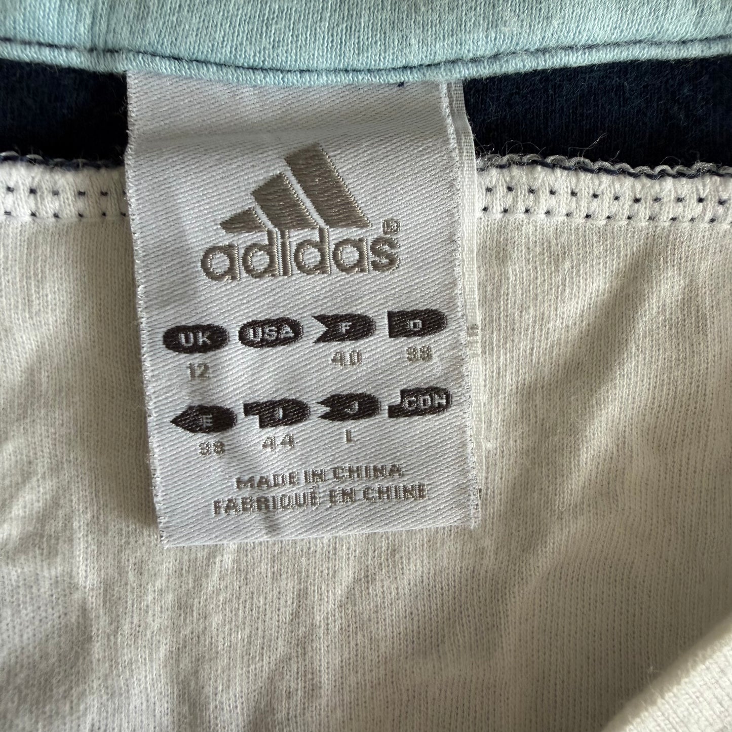 Y2K Adidas Spell Out Long Sleeve - L