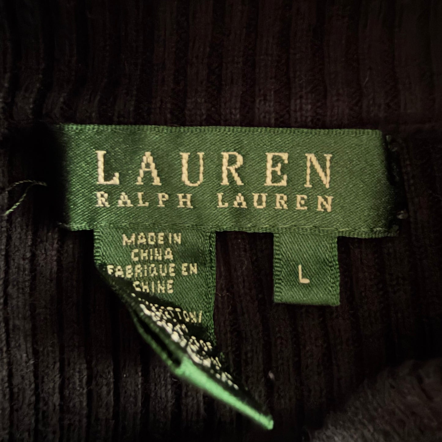 Y2K Polo Ralph Lauren Ribbed Knit - L