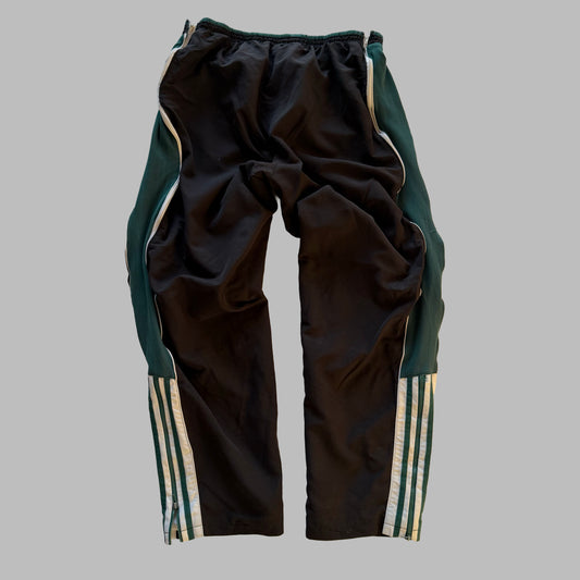 90s Adidas Striped Zip Leg Track Pants - M