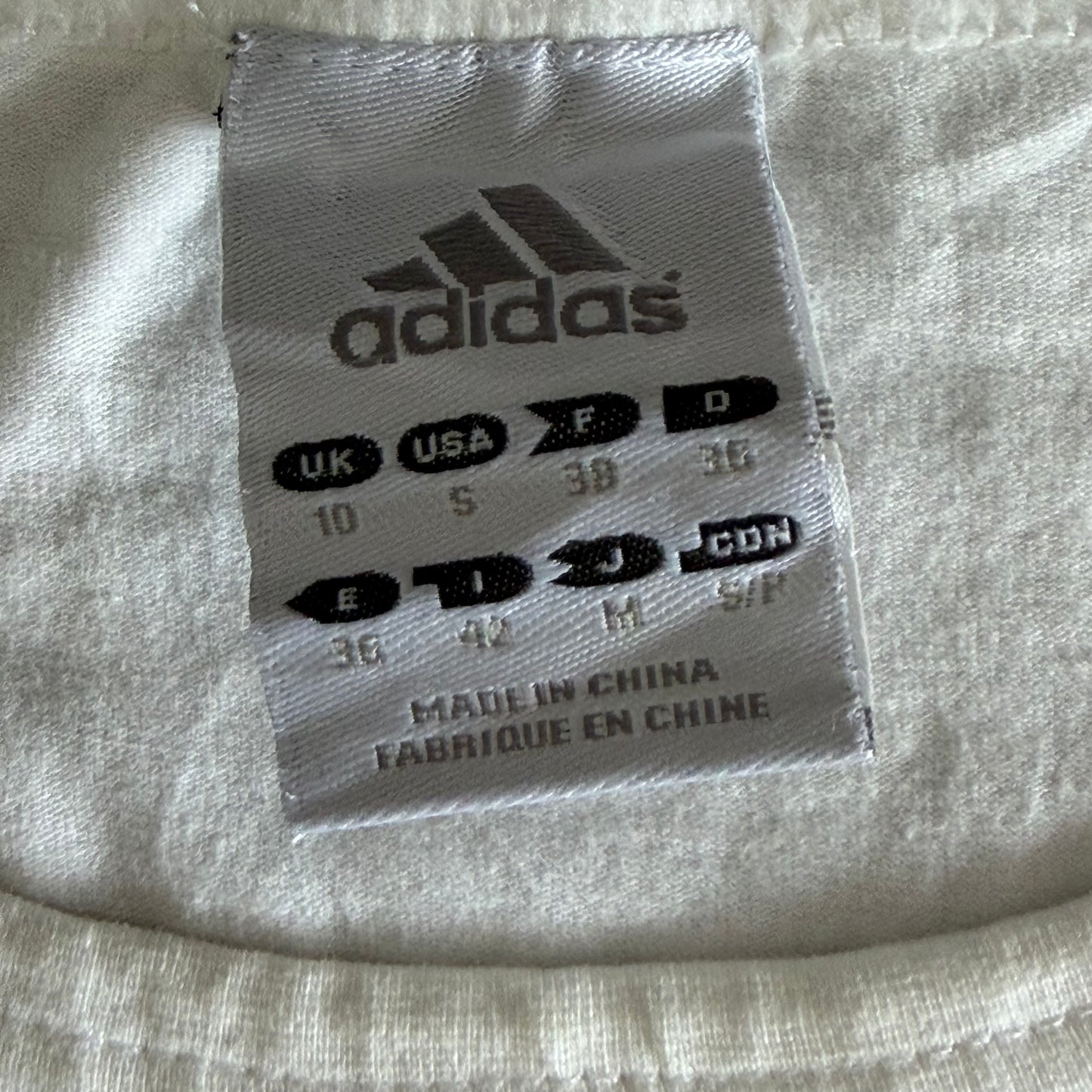 Y2K Adidas Three Stripe Baby Tee - M