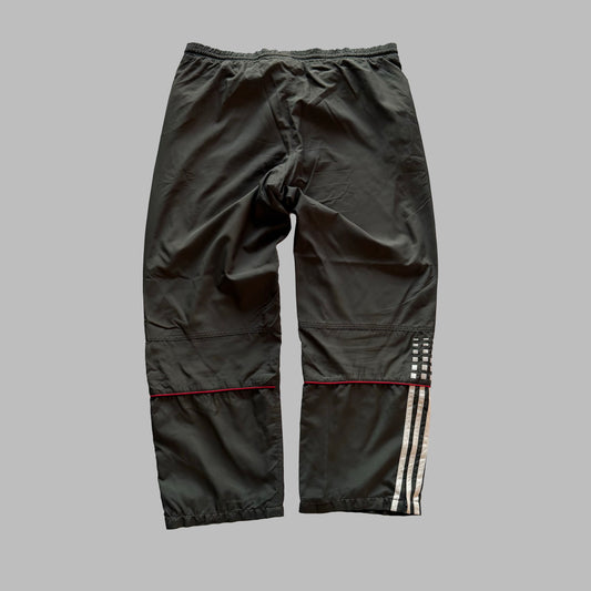 Y2K Adidas Minimal Wide Leg Track Pants - S