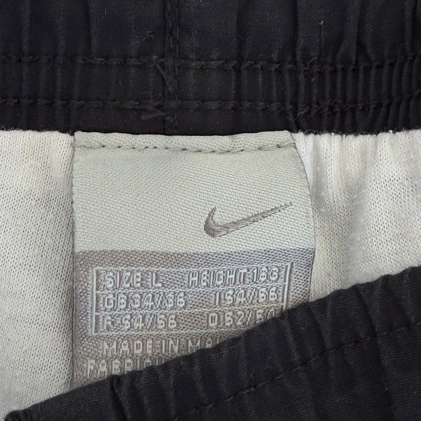 Y2K Nike Wide Leg Striped Track Pants - L