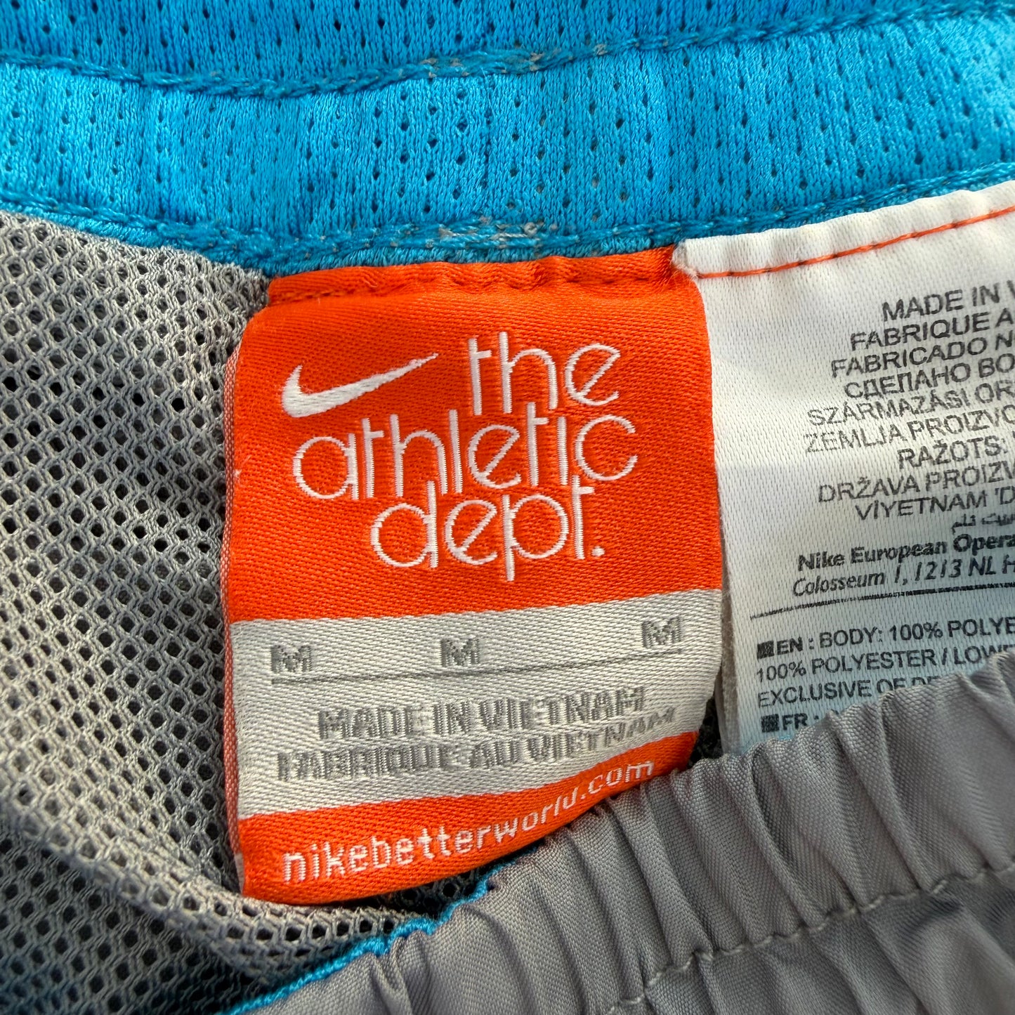 Y2K Nike Baggy Striped Track Pants - M