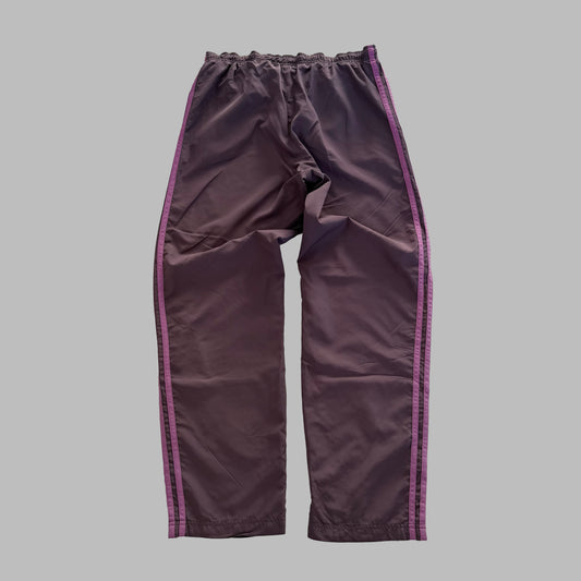 Y2K Adidas Wide Leg Three Stripe Track Pants - S