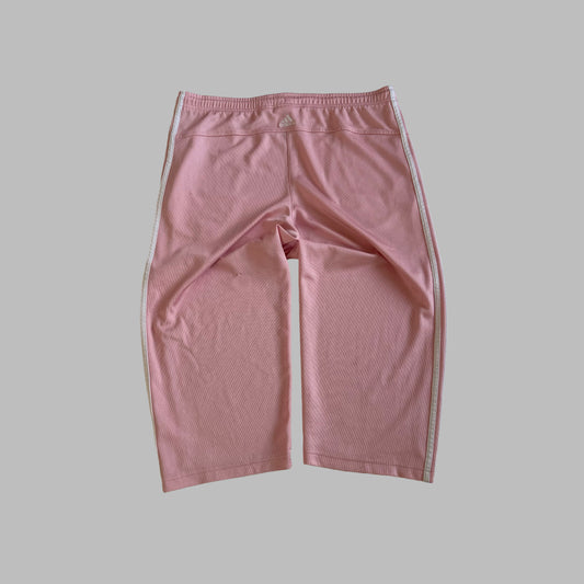 Y2K Adidas Three Stripe 3/4 Length Track Pants - L