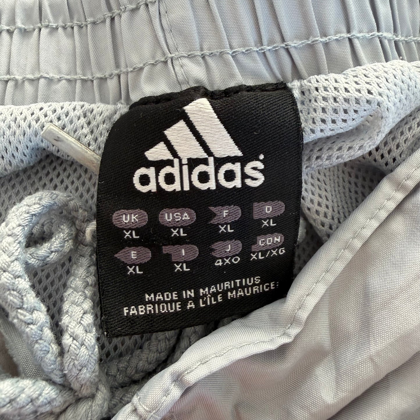 Y2K Adidas Popper Wide Leg Track Pants - L