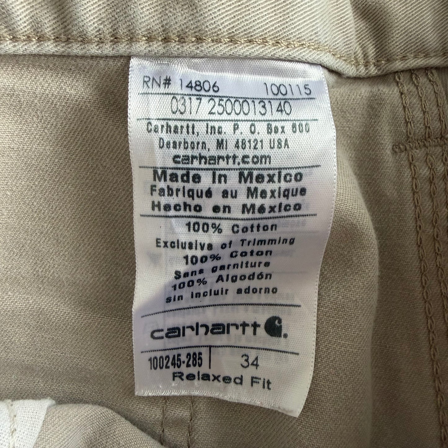 Carhartt Carpenter Shorts - 34"