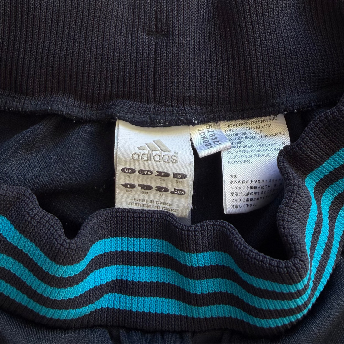 Y2K Adidas Three Stripe Active Track Pants - S