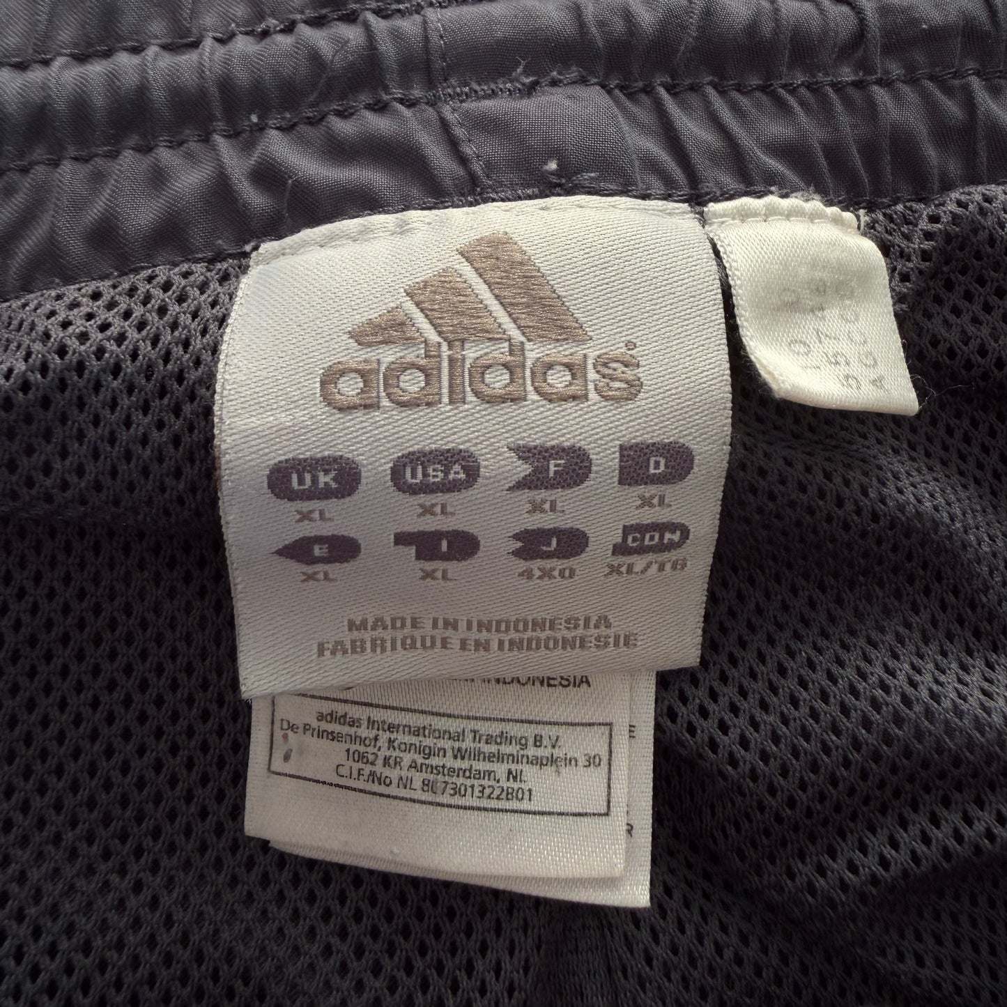 Y2K Adidas Spell Out Baggy Track Pants - XL