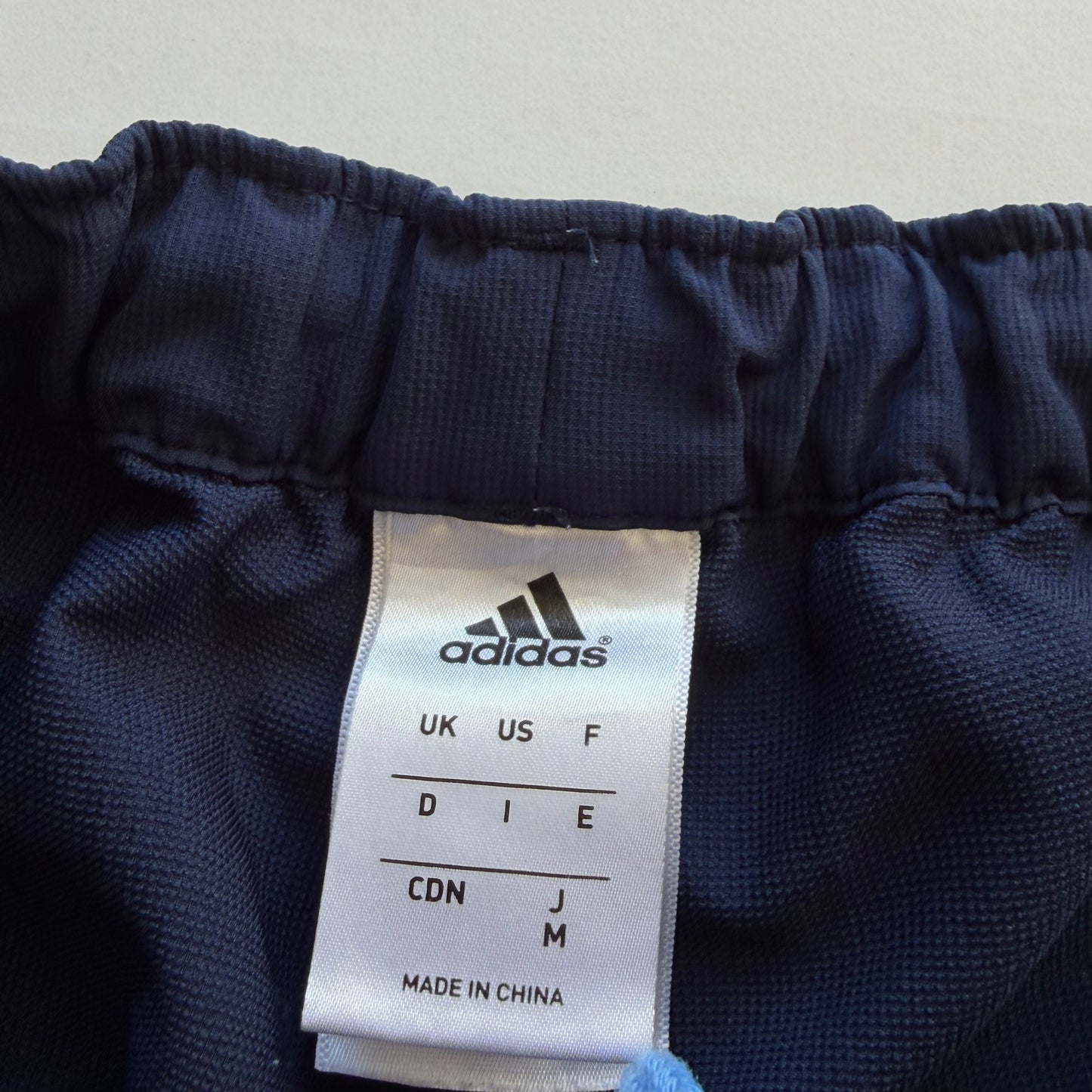 Y2K Adidas Three Stripe Straight Leg Track Pants - M