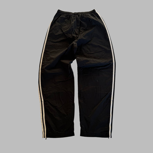 90s Adidas Three Stripe Wide Leg Track Pants - L