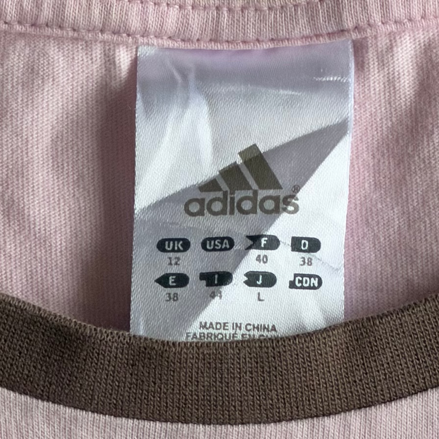 Y2K Adidas Spell Out Raglan Long Sleeve - M