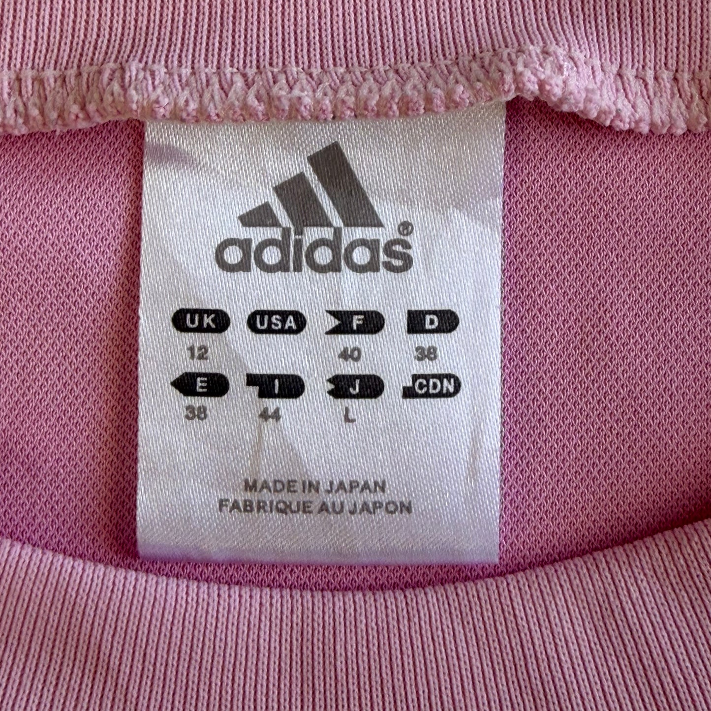 Y2K Adidas Activewear Three Stripe Long Sleeve - L