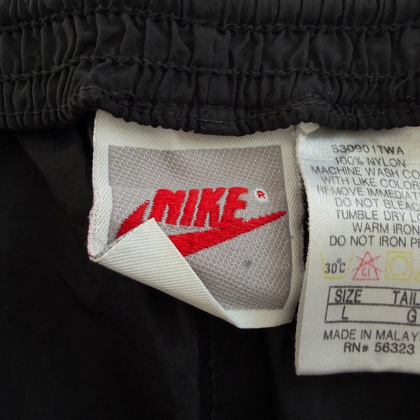 90s Nike Wide Leg Classic Track Pants - L