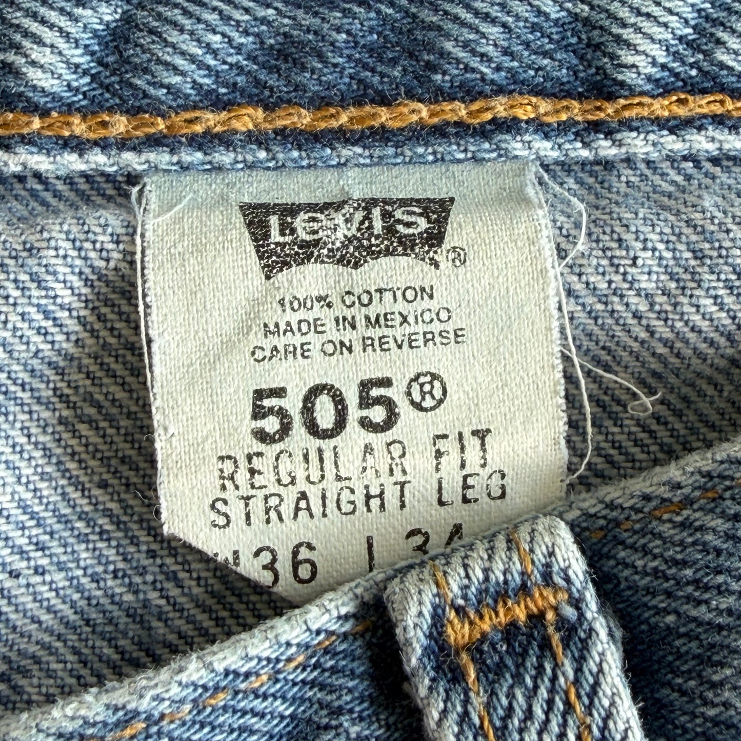 90s Levis Paper Tag Straight Leg Jeans - 36 x 34
